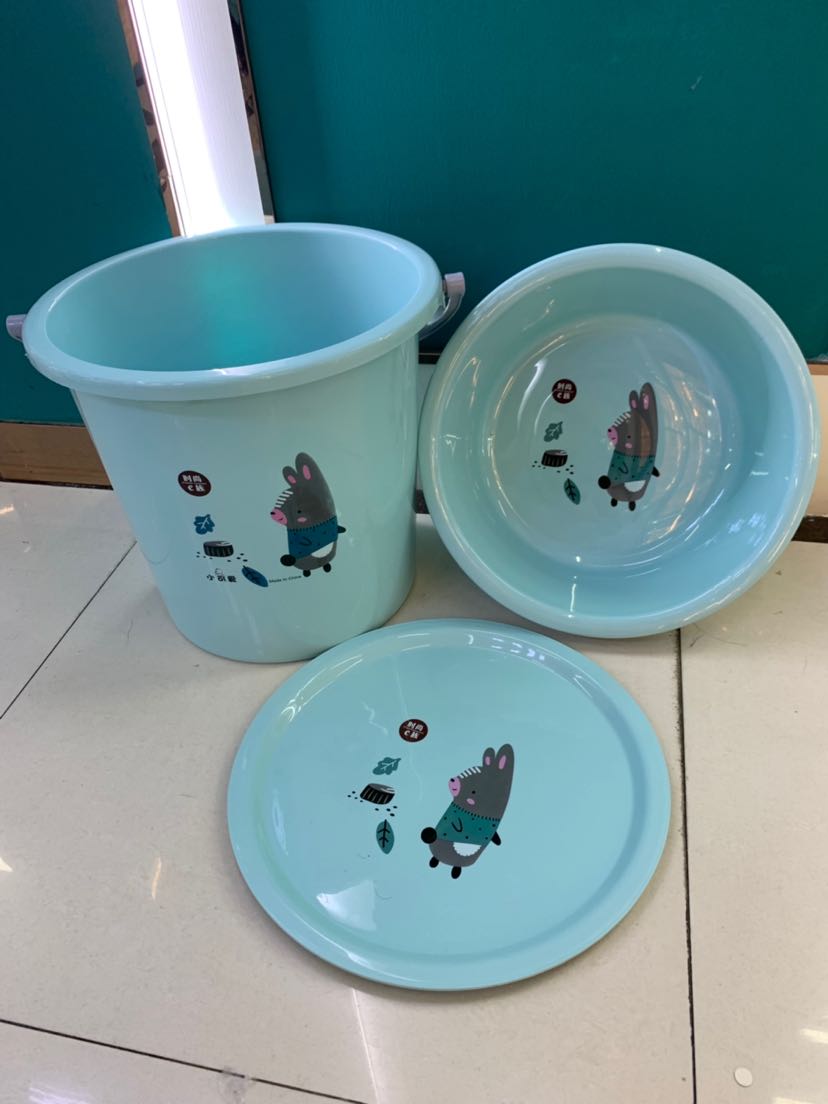283 Student Barrel Washbasin Bucket Plastic Basin Plastic Bucket