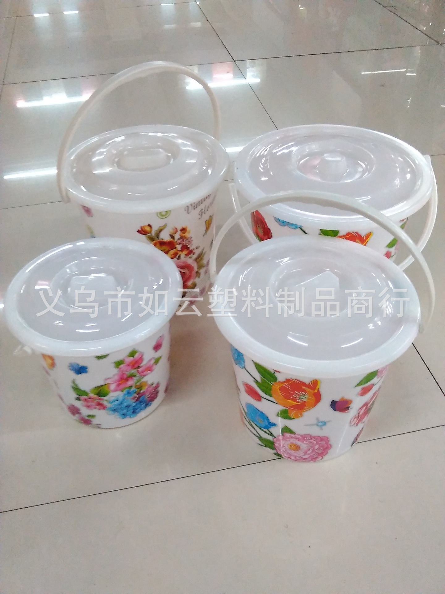 Wholesale Supply Plastic Bucket 2015 Fashion Printing Non-Broken Bucket