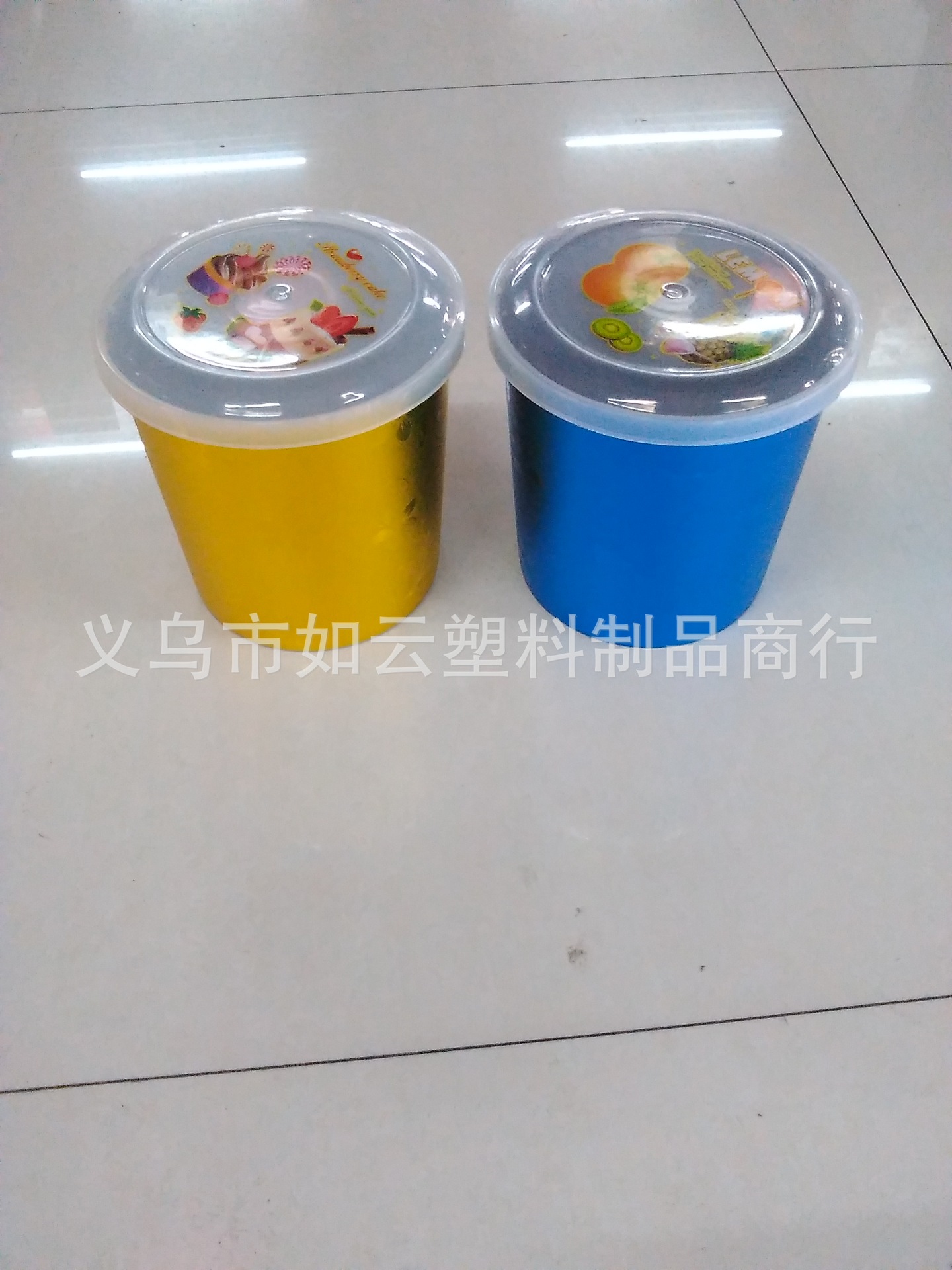 Wholesale Supply Plastic Bucket Small Printing Bucket Small Bucket Bucket with Lid