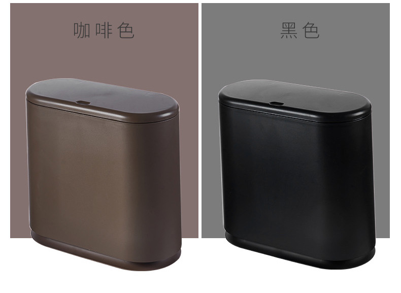 Factory in Stock Wholesale Export to Japan Oval Press Type Pop-up Trash Can Toilet Gap Plastic Bucket Factory in Stock Wholesale Export to Japan Oval Press Type Pop-up Trash Can Toilet Gap Plastic Bucket