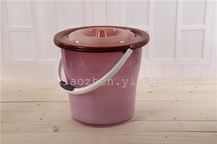 Plastic bucket high imitation jade bucket hand bucket with cover bucket.