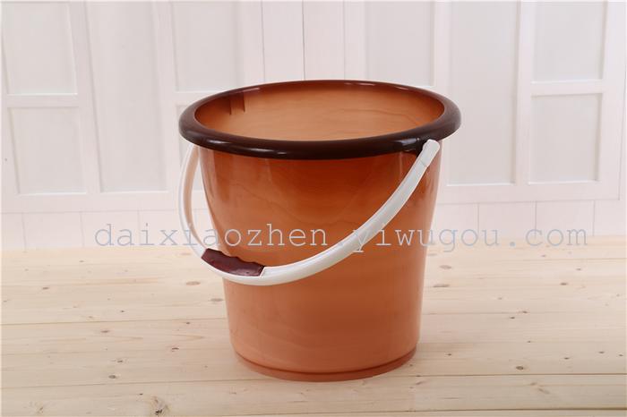 Plastic bucket high imitation jade bucket hand bucket with cover bucket.