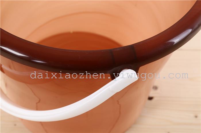 Plastic bucket high imitation jade bucket hand bucket with cover bucket.