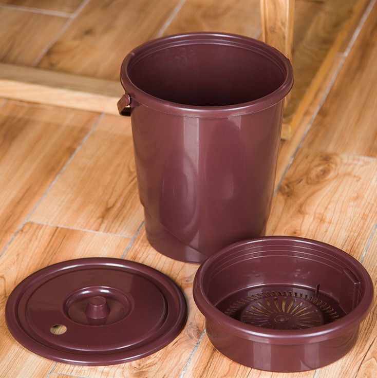 Set Tea Ceremony Utensil Trash Can Plastic Bucket Tea Dust Tea Bucket Thickened Sundries Drain Bucket Waste Water Bucket