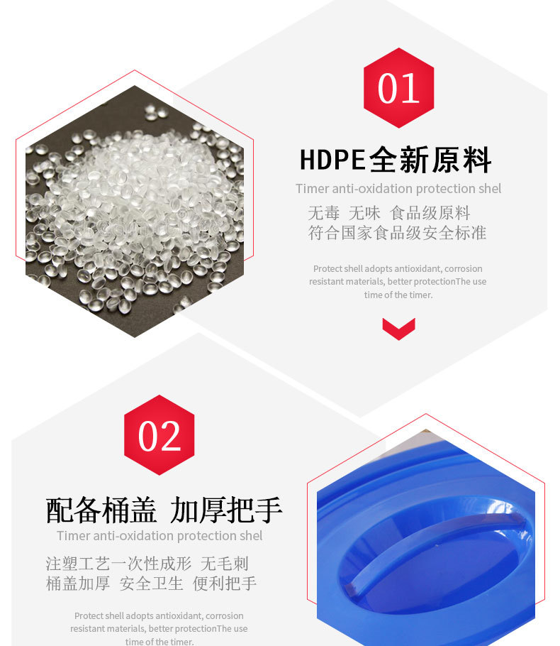 Plastic bucket Barrel Plastic Barrel Food Grade Household Bucket with Lid Fermentation Barrel White Glue Barrel Plastic bucket Barrel Plastic Barrel Food Grade Household Bucket with Lid Fermentation Barrel White Glue Barrel