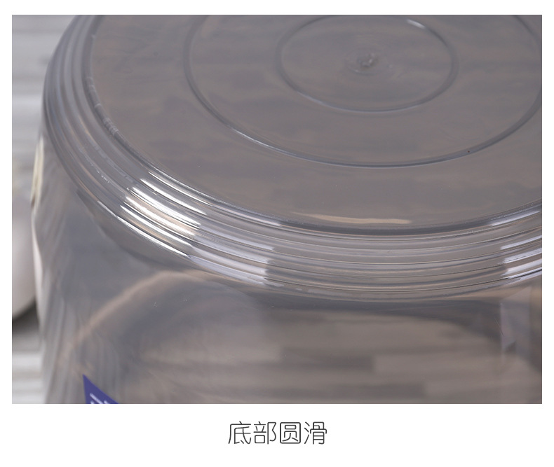 Plastic bucket  Transparent round Thickened Portable Bucket Household Plastic Bucket Storage Water Storage Tank