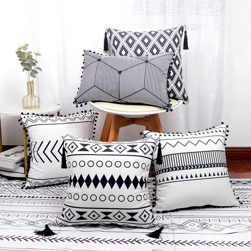 Nordic Bohemian Ethnic Cushion Living Room Simple Ins Sofa Bay Window Bedside Decorations Bed &amp; Breakfast Cushion