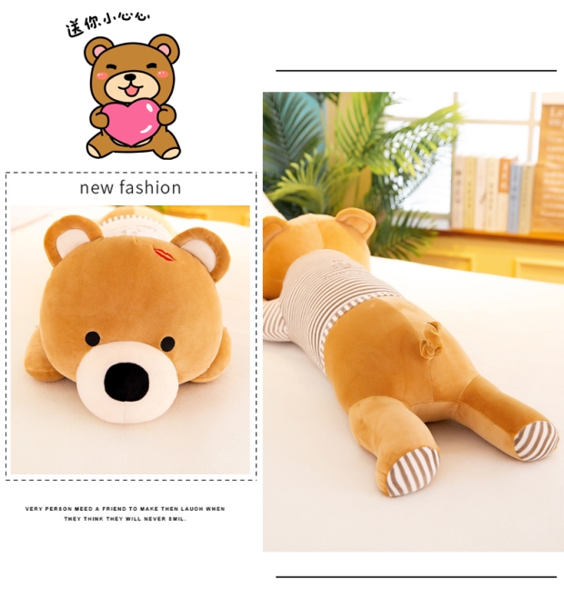 bear toy long pillow stuffed bear doll doll children toy cushion for birthday wholesale custom bear toy long pillow stuffed bear doll doll children toy cushion for birthday wholesale custom