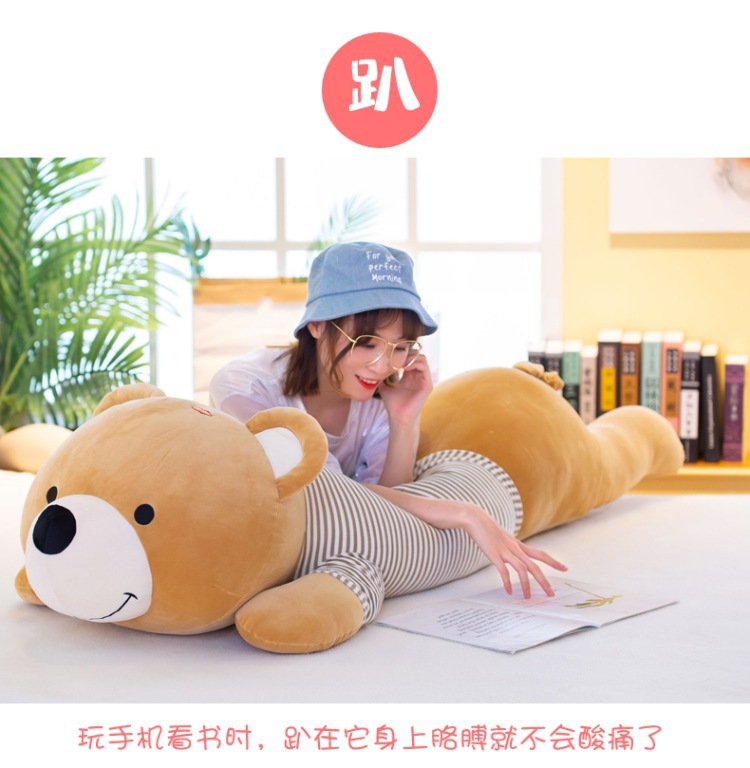 bear toy long pillow stuffed bear doll doll children toy cushion for birthday wholesale custom bear toy long pillow stuffed bear doll doll children toy cushion for birthday wholesale custom