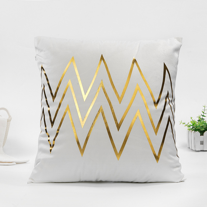 Bronzed back short plush cloth pillow case simple geometry headrest cushion for home decor pillow amazon hot style Bronzed back short plush cloth pillow case simple geometry headrest cushion for home decor pillow amazon hot style