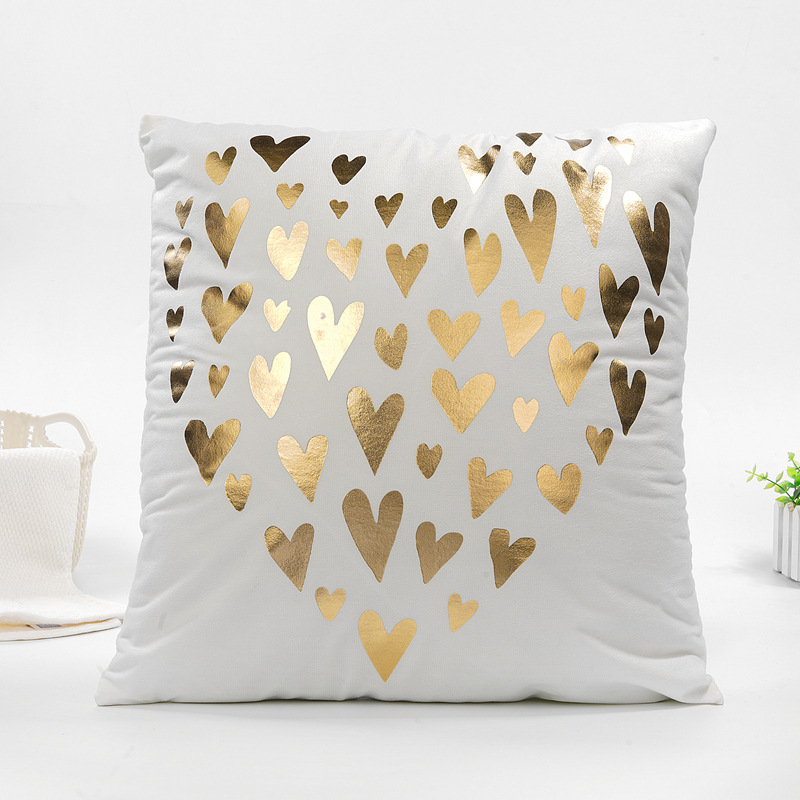 Bronzed back short plush cloth pillow case simple geometry headrest cushion for home decor pillow amazon hot style Bronzed back short plush cloth pillow case simple geometry headrest cushion for home decor pillow amazon hot style