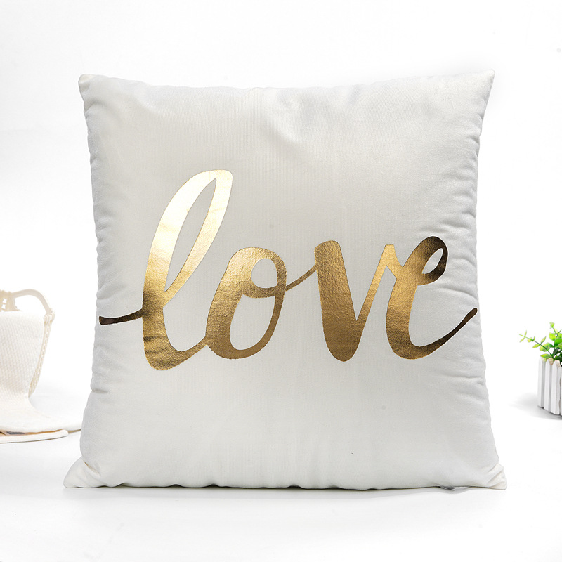 Bronzed back short plush cloth pillow case simple geometry headrest cushion for home decor pillow amazon hot style Bronzed back short plush cloth pillow case simple geometry headrest cushion for home decor pillow amazon hot style