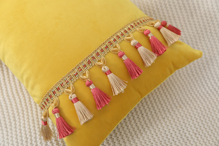 Modern Minimalist Chinese Style Pillow Ins Cross-Border Velvet Pendant Pillow Cover Couch Pillow Pillow Cushion Cover