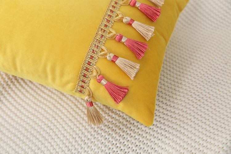 Modern Minimalist Chinese Style Pillow Ins Cross-Border Velvet Pendant Pillow Cover Couch Pillow Pillow Cushion Cover