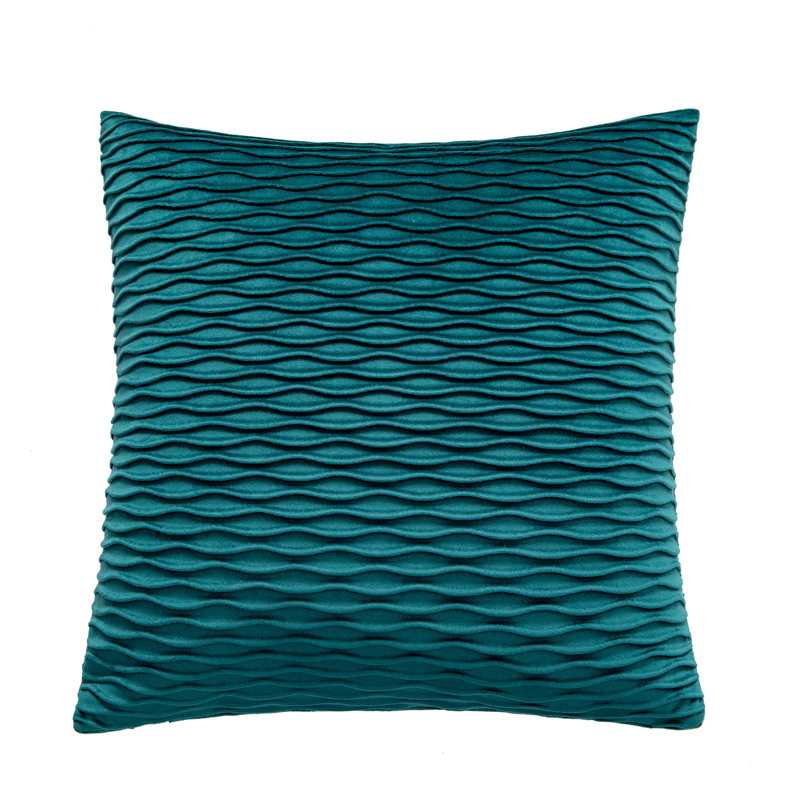 Solid Color Velvet Pleated Pillow Cover Netherlands Velvet Couch Pillow Bedside Cushion