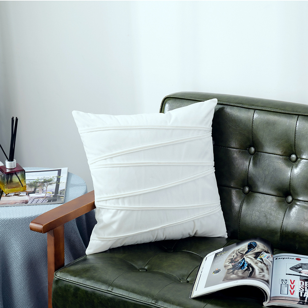 Nordic Style Velvet Rope Pillow Cover Sofa Car Back Cushion Covers Soft and Comfortable Pillow Cover Amazon Delivery