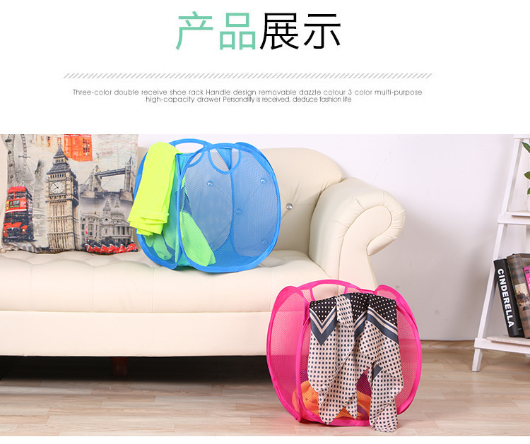 Factory Direct Portable Storage Basket Folding Storage Home Daily Grid Laundry Basket Dirty Laundry Storage Box Factory Direct Portable Storage Basket Folding Storage Home Daily Grid Laundry Basket Dirty Laundry Storage Box