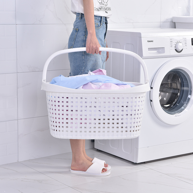 The Factory direct hand plastic basket bathroom laundry basket Hollowed out -out laundry basket