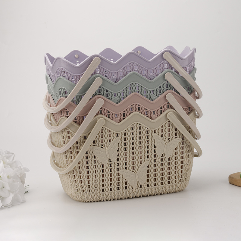 Xinhong Plastic Portable Laundry Basket Basket for Dirty Laundry Household Toy Storage Basket Laundry Basket Xinhong Plastic Portable Laundry Basket Basket for Dirty Laundry Household Toy Storage Basket Laundry Basket