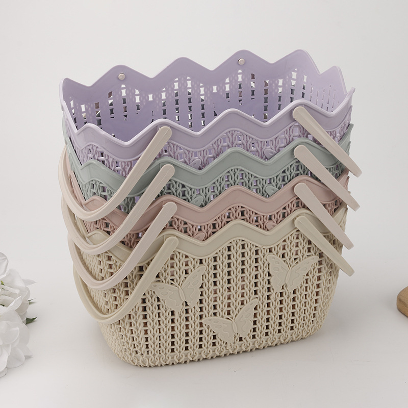 Xinhong Plastic Portable Laundry Basket Basket for Dirty Laundry Household Toy Storage Basket Laundry Basket Xinhong Plastic Portable Laundry Basket Basket for Dirty Laundry Household Toy Storage Basket Laundry Basket