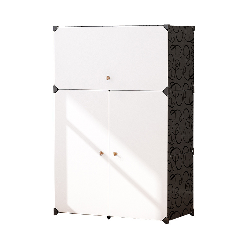 New Simple Plastic Shoe Cabinet Door-to-Door Creative Home Combination Shoes Finishing Simple Cartoon Stickers Shoe Rack