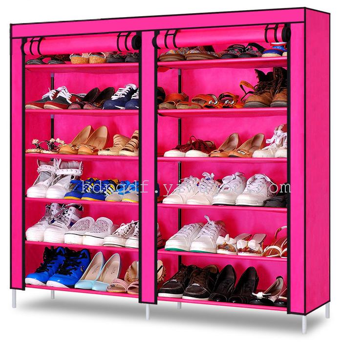 Six layer shoe 12 lattice large capacity simple 6 layer thickening non-woven shoe rack Six layer shoe 12 lattice large capacity simple 6 layer thickening non-woven shoe rack