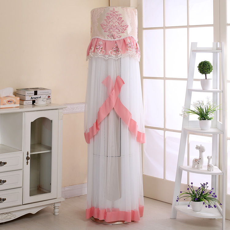 Flower Moon round Cylindrical Stand Air Conditioner Cover Air Conditioner Cover Blue