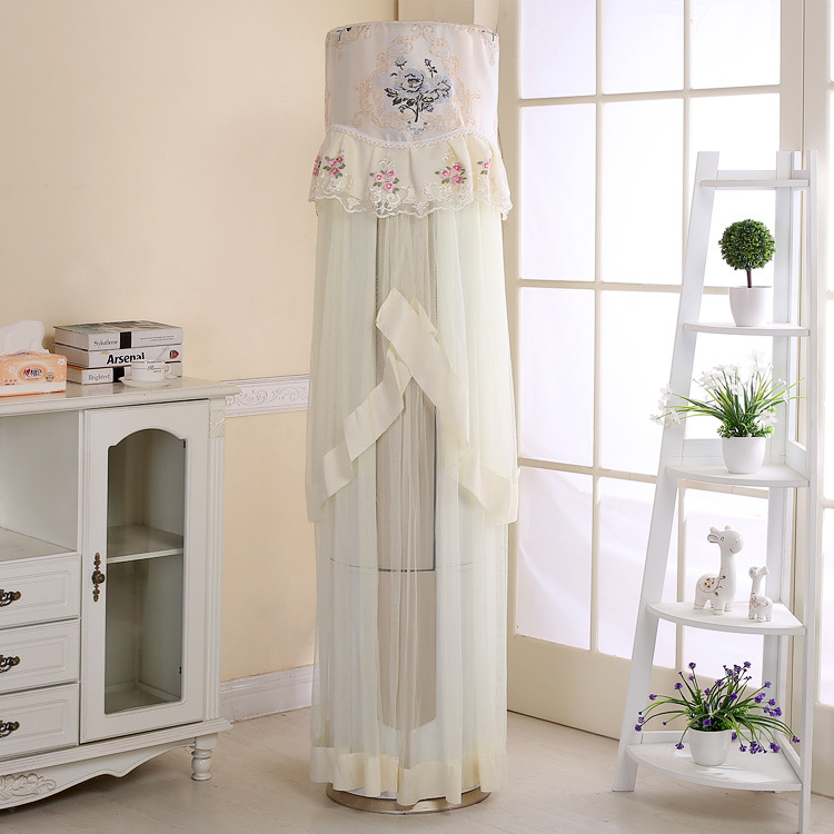 Flower Moon round Cylindrical Stand Air Conditioner Cover Air Conditioner Cover Blue
