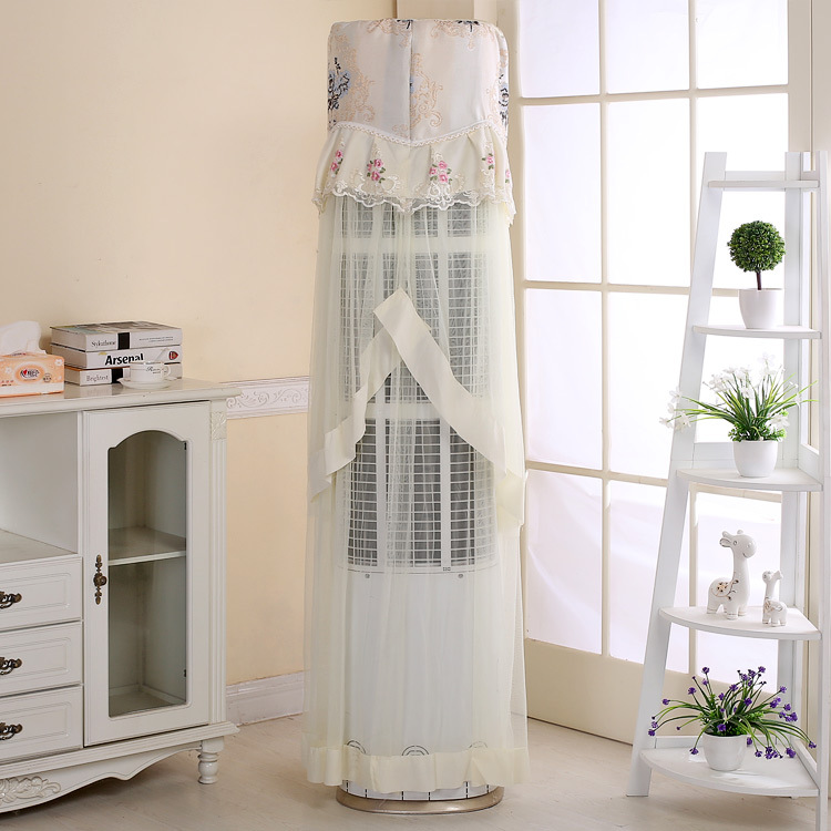 Flower Moon round Cylindrical Stand Air Conditioner Cover Air Conditioner Cover Blue