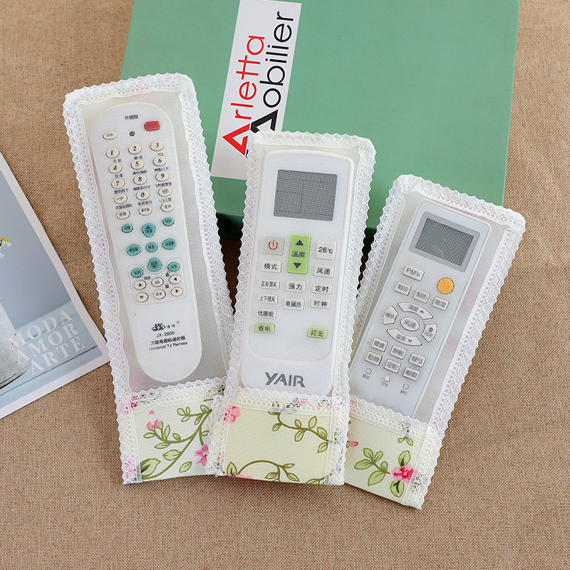 Gift Remote Control Cover Bear Fabric Remote Control Cover Bow Protective Cover TV Air Air Conditioner Cover