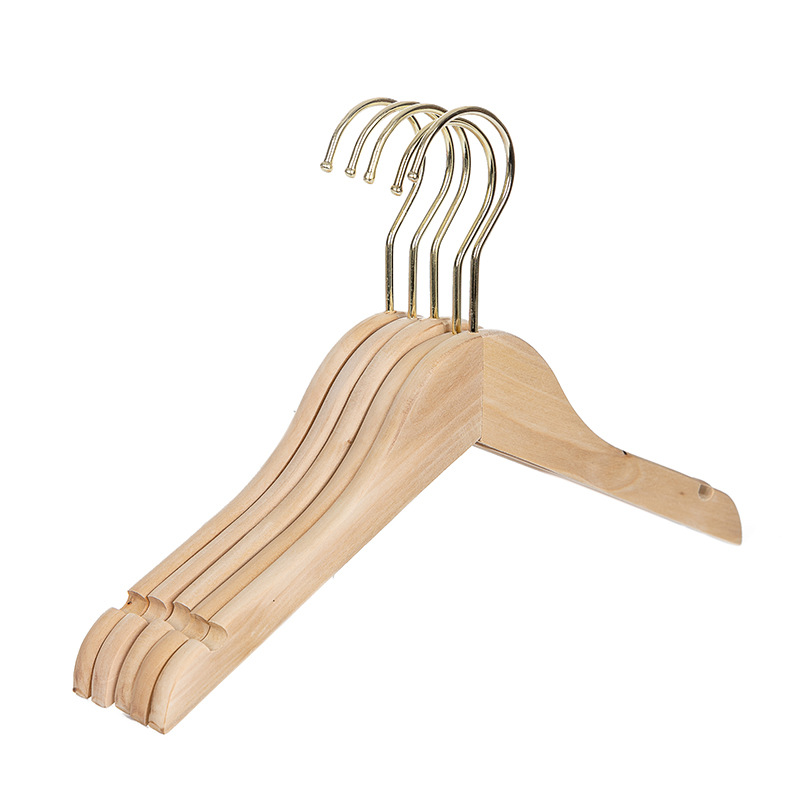Coat Hanger Clothes Hanger Children Pant Rack Wooden High-End Wedding Dress Adult Non-Slip Clothing Chapelet Wholesale
