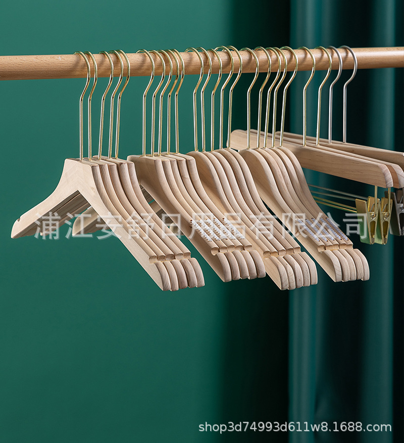 Coat Hanger Clothes Hanger Children Pant Rack Wooden High-End Wedding Dress Adult Non-Slip Clothing Chapelet Wholesale Coat Hanger Clothes Hanger Children Pant Rack Wooden High-End Wedding Dress Adult Non-Slip Clothing Chapelet Wholesale