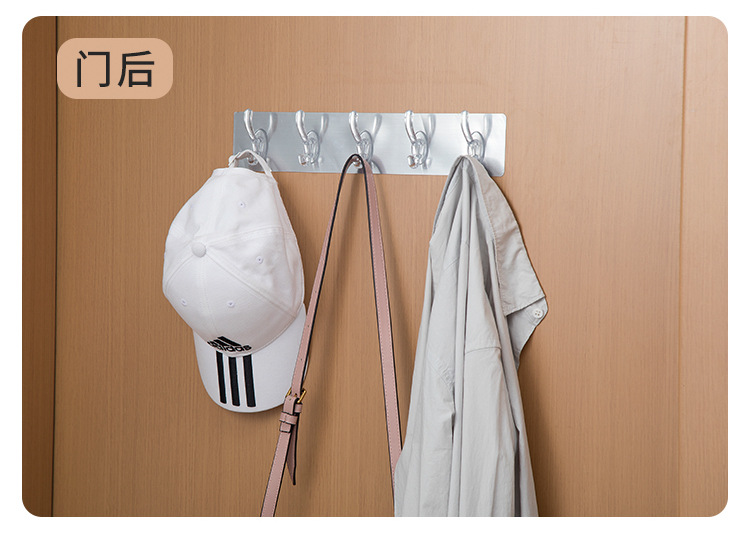 Clothes Strong Sticky Hook Traceless Sheer Hook behind Kitchen Door PunchFree WallMounted Coat and Hat Hook Hanger Clothes Strong Sticky Hook Traceless Sheer Hook behind Kitchen Door PunchFree WallMounted Coat and Hat Hook Hanger