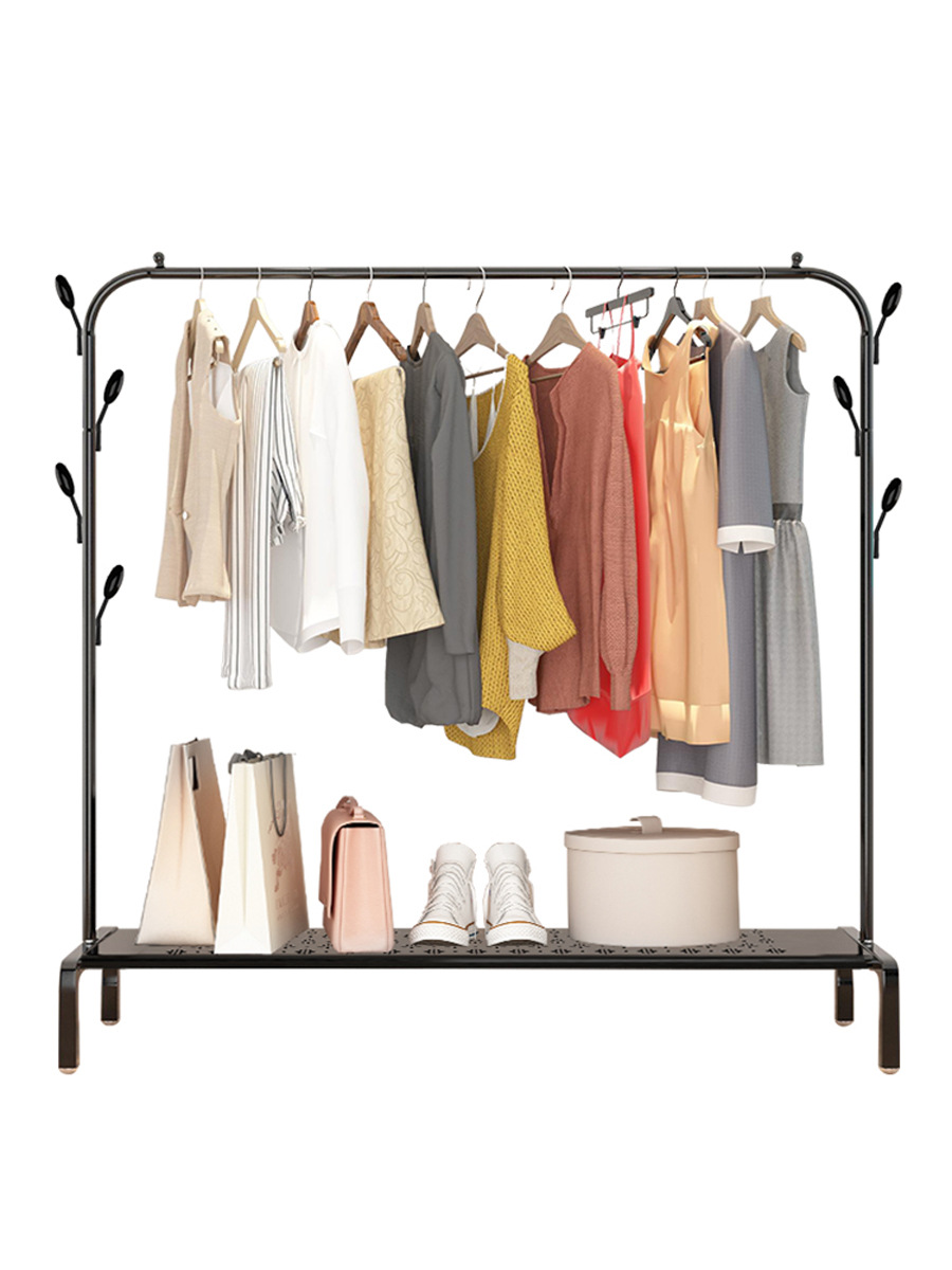 Clothes Hanger Floor Coat Rack Indoor Simple Floor Hanger Household Bedroom Hanger Simple Clothes Drying Shelf