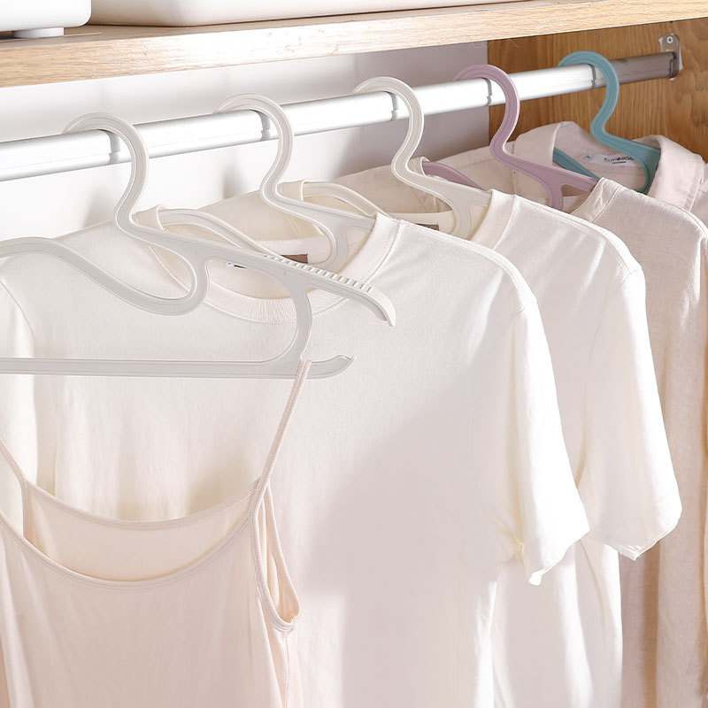 Multi-Functional Quick-Drying Collar Hanger Amazon Household Adult Pants Clothes Hanger Plastic Non-Slip  Coat Hanger