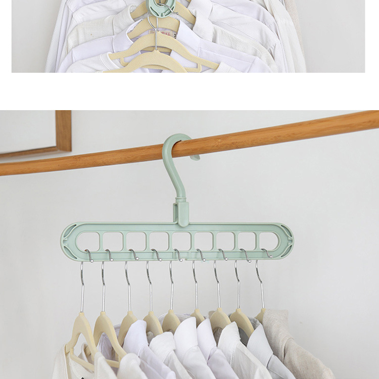 Multifunctional Nine-Hole Hanger Home Travel Storage Wardrobe Internet Celebrity Foldable and Coat Hanger Multifunctional Nine-Hole Hanger Home Travel Storage Wardrobe Internet Celebrity Foldable and Coat Hanger