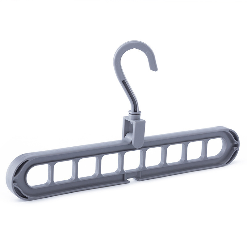 Multifunctional Nine-Hole Hanger Home Travel Storage Wardrobe Internet Celebrity Foldable and     Coat Hanger