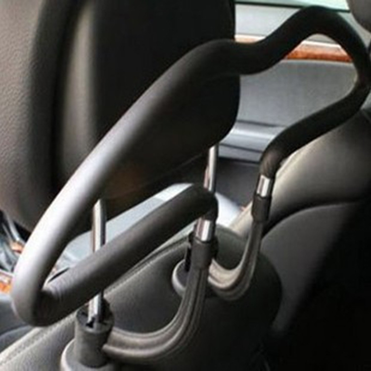 Hanger for Car Stainless Steel Coat Hanger Car Pu Hanger Support Car Suit Hanger Car Seat Back Hanger