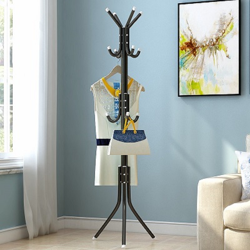 Household Thickened Fashion Clothes Hanger Iron Clothes Rack Clothes Hanger Simple Bedroom Floor Coat Rack