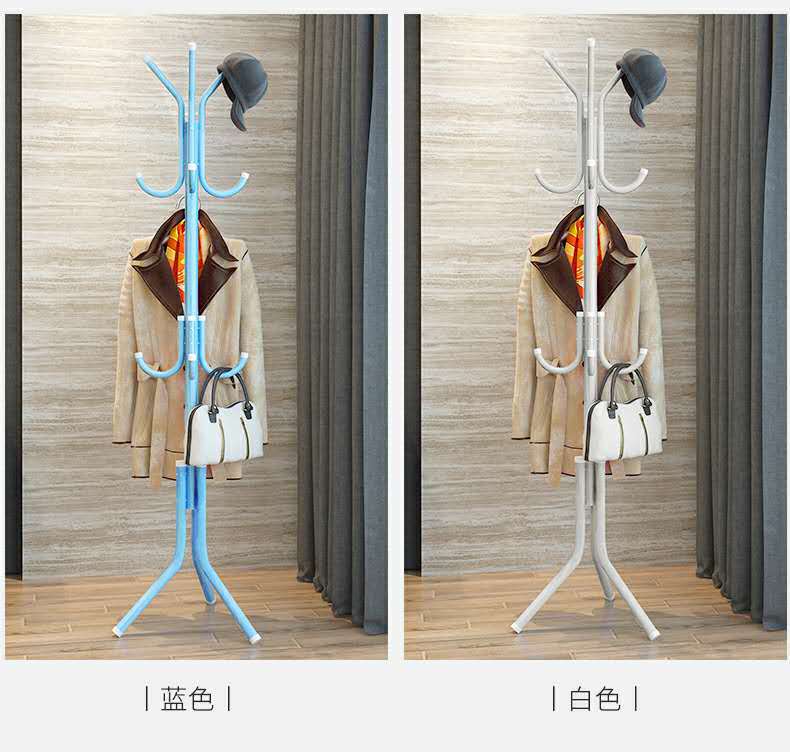 Household Thickened Fashion Clothes Hanger Iron Clothes Rack Clothes Hanger Simple Bedroom Floor Coat Rack Household Thickened Fashion Clothes Hanger Iron Clothes Rack Clothes Hanger Simple Bedroom Floor Coat Rack