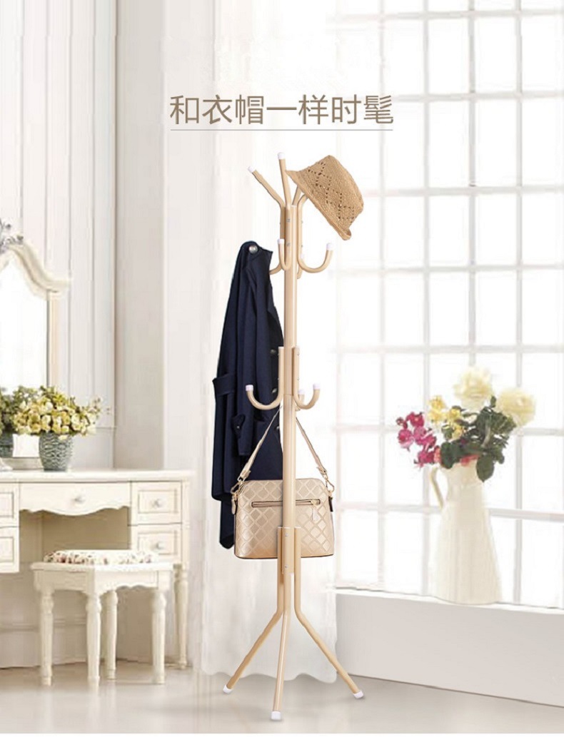 Household Thickened Fashion Clothes Hanger Iron Clothes Rack Clothes Hanger Simple Bedroom Floor Coat Rack Household Thickened Fashion Clothes Hanger Iron Clothes Rack Clothes Hanger Simple Bedroom Floor Coat Rack