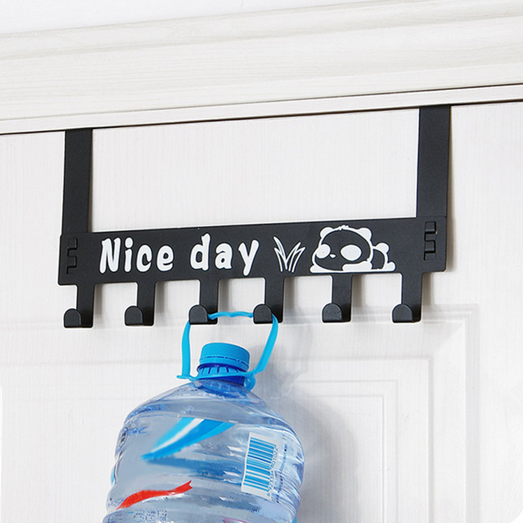 NailFree Traceless Door Rear Hook Door Back Clothes Hanger Coat Hook Creative Cartoon WallMounted Hanger On The Door