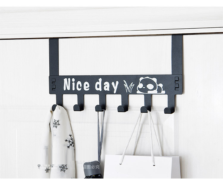 NailFree Traceless Door Rear Hook Door Back Clothes Hanger Coat Hook Creative Cartoon WallMounted Hanger On The Door