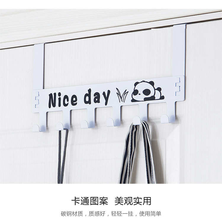 NailFree Traceless Door Rear Hook Door Back Clothes Hanger Coat Hook Creative Cartoon WallMounted Hanger On The Door