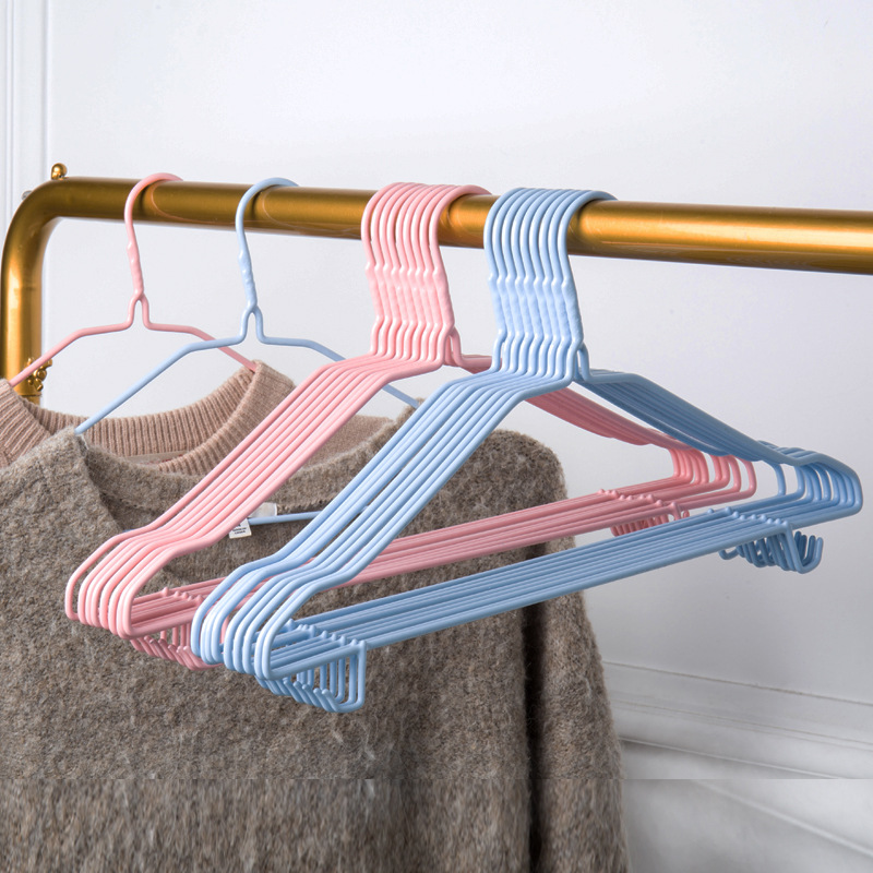 Coat Hanger Thickened Adult Clothes Rack with Hook Wholesale Clothes Rack Clothes Hanger for Student Dormitory