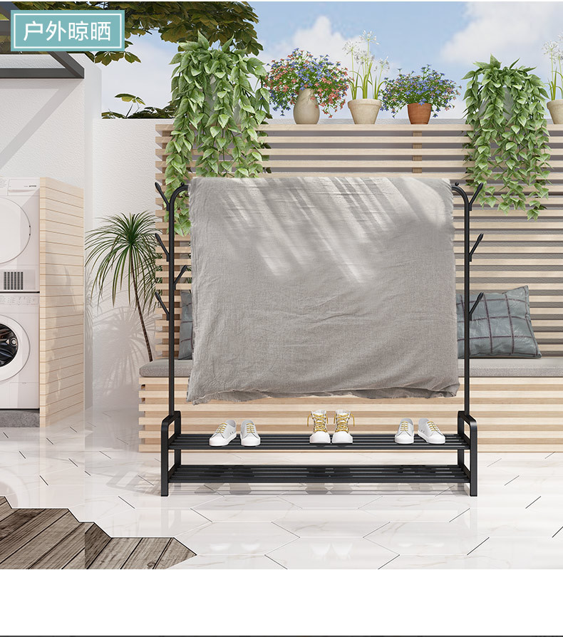 Hanger Floor Coat Rack Bedroom Drying Rack Simple Clothing Rod Folding Interior Balcony Clothes Hanger Clothes Rack Hanger Floor Coat Rack Bedroom Drying Rack Simple Clothing Rod Folding Interior Balcony Clothes Hanger Clothes Rack
