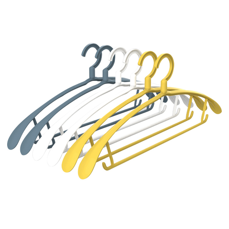  Rotatable Wide Shoulder Plastic Clothes Hanger Adult Wet and Dry Dual-Use Clothes Hanger Coat Hanger