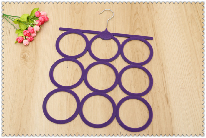 High - grade flocking racks scarves racks Tie - frame non - slip garment hanger High - grade flocking racks scarves racks Tie - frame non - slip garment hanger