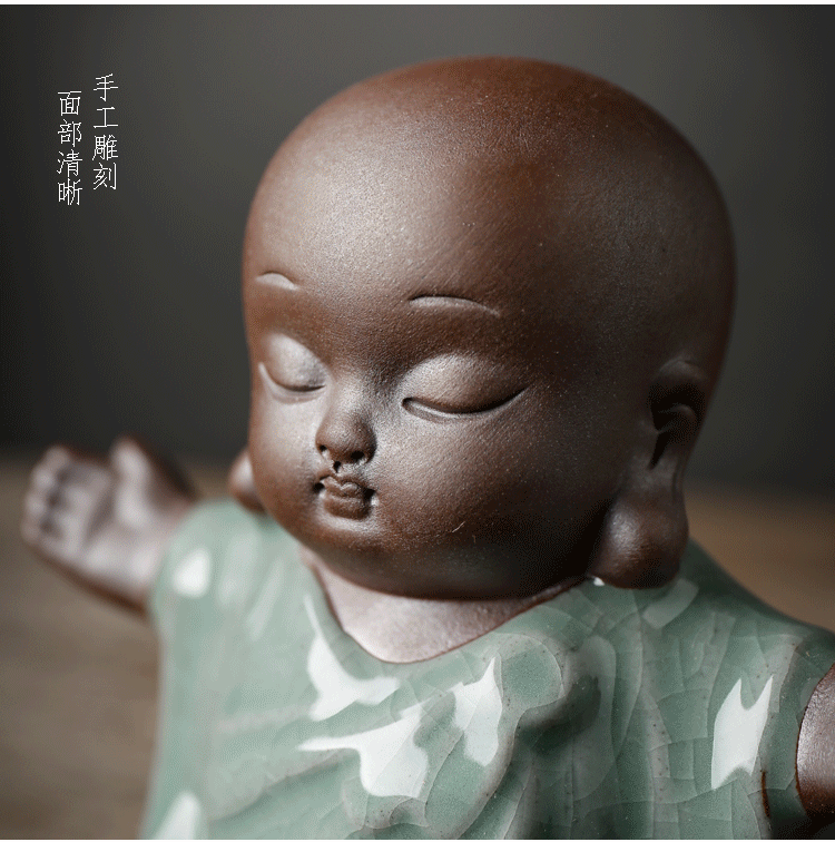Monk Tea Ornaments Ceramic Piano Chess Calligraphy and Painting Zen Crafts Lucky Small Ornaments Kung Fu Tea Ceremony Monk Tea Ornaments Ceramic Piano Chess Calligraphy and Painting Zen Crafts Lucky Small Ornaments Kung Fu Tea Ceremony
