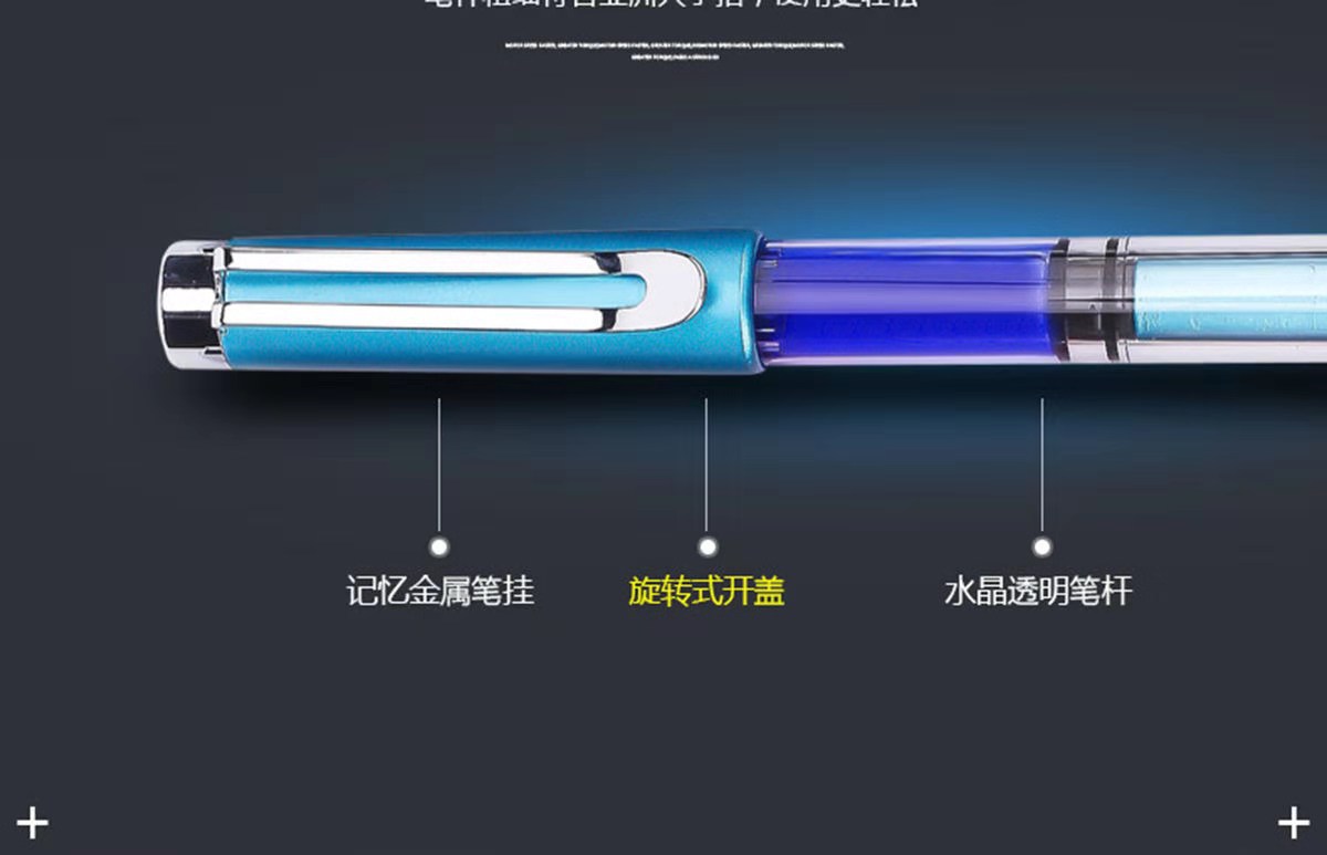 Plastic Metal Student Adult Pen Piston InkAbsorbing Large Capacity Transparent Demonstration Calligraphy Pen Plastic Metal Student Adult Pen Piston InkAbsorbing Large Capacity Transparent Demonstration Calligraphy Pen